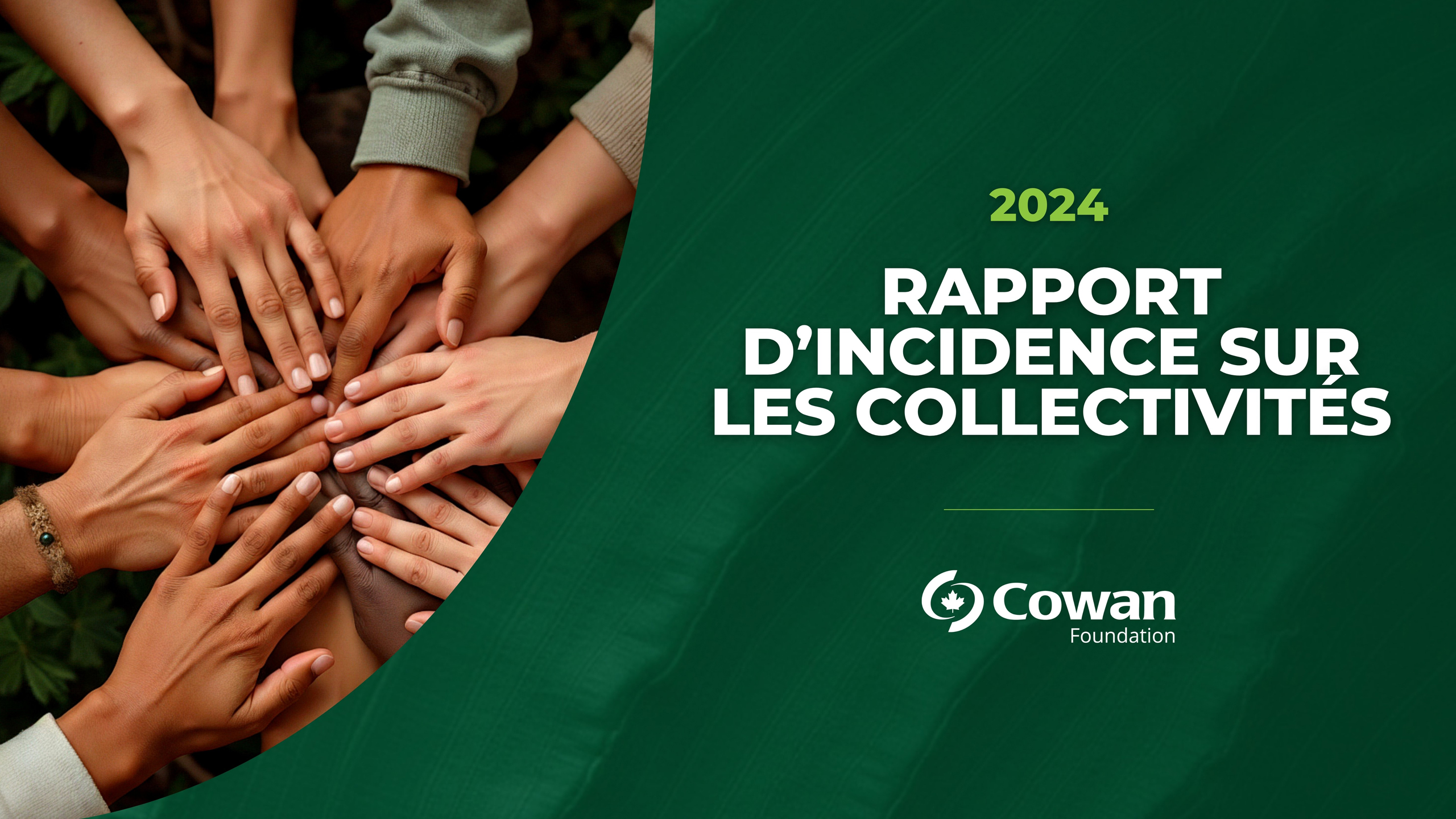 Page de couverture du rapport sur l'impact communautaire